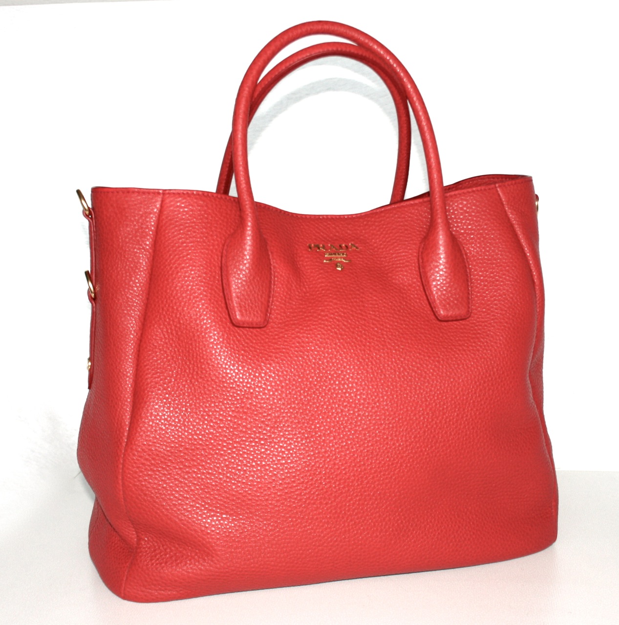 Authentic Luxury Prada Shopper Bag Handbag BN2537 Red New | eBay  