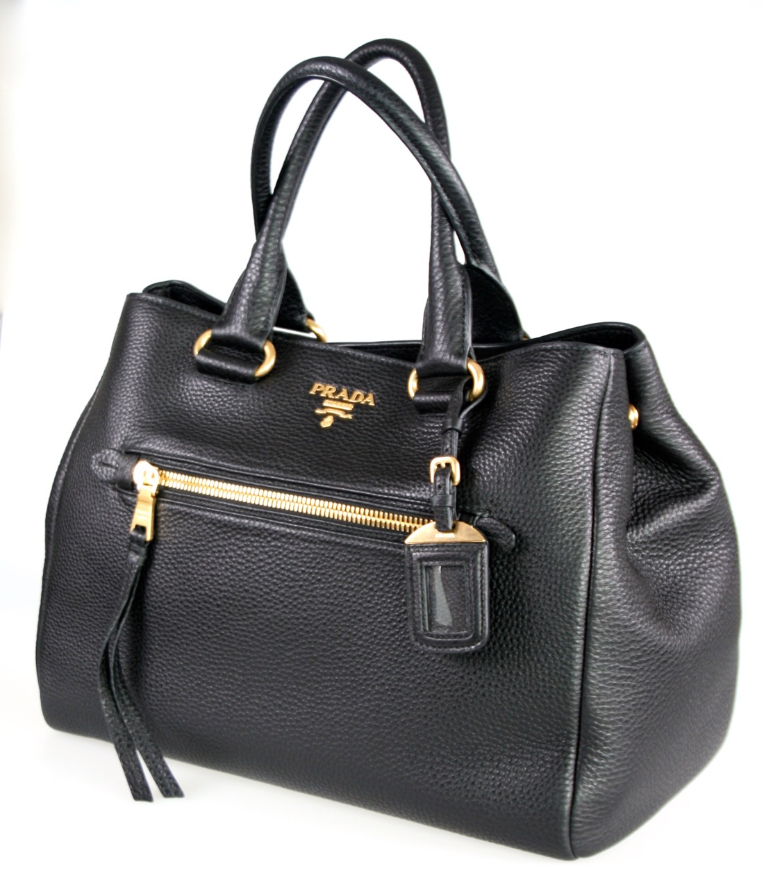 LUXUS PRADA TASCHE SHOPPER HANDTASCHE BN2793 SCHWARZ ECHTLEDER | eBay  